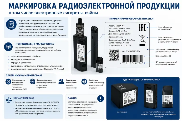 Маркировка отдельных видов радиоэлектронной продукции